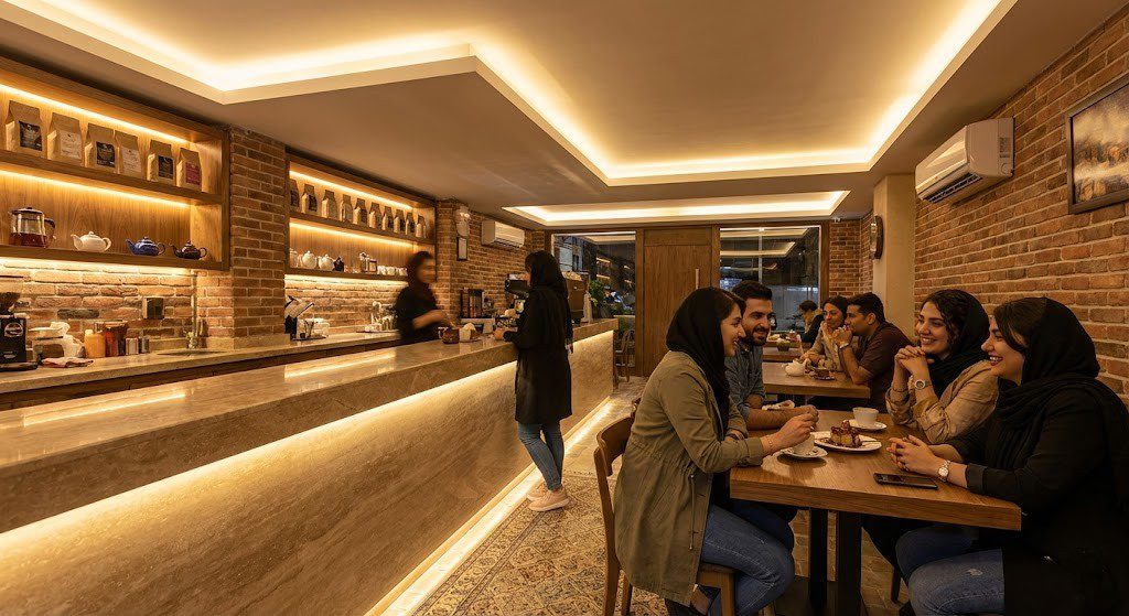 اسپات لایت‌های ریلی (Track Lights) با قابلیت تغییر زاویه