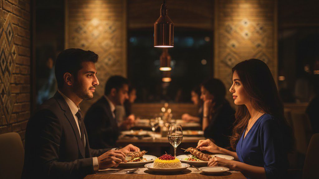 هنرِ توقف زمان: نور ۲۷۰۰K Dim-to-Warm با CRI بالا، مدت زمان حضور مشتریان در رستوران‌های Fine Dining ایرانی را افزایش می‌دهد و حسی لوکس و صمیمی خلق می‌کند