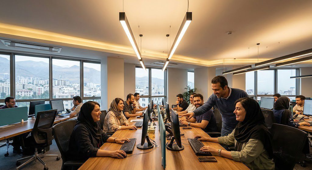 چراغ‌های خطی با نور Up-and-Down برای دفاتر و ادارات