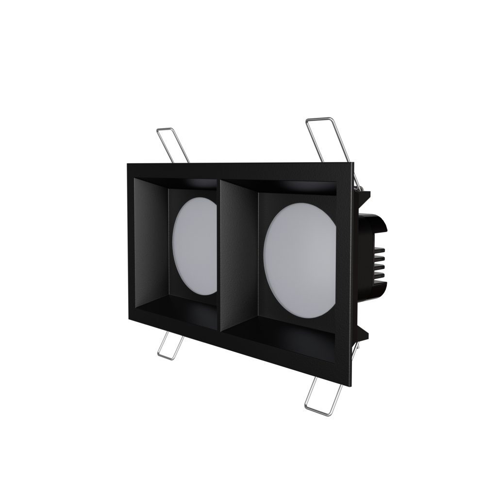 باراد– چراغ روشنایی توکار -دو شعله ثابت کد DB11